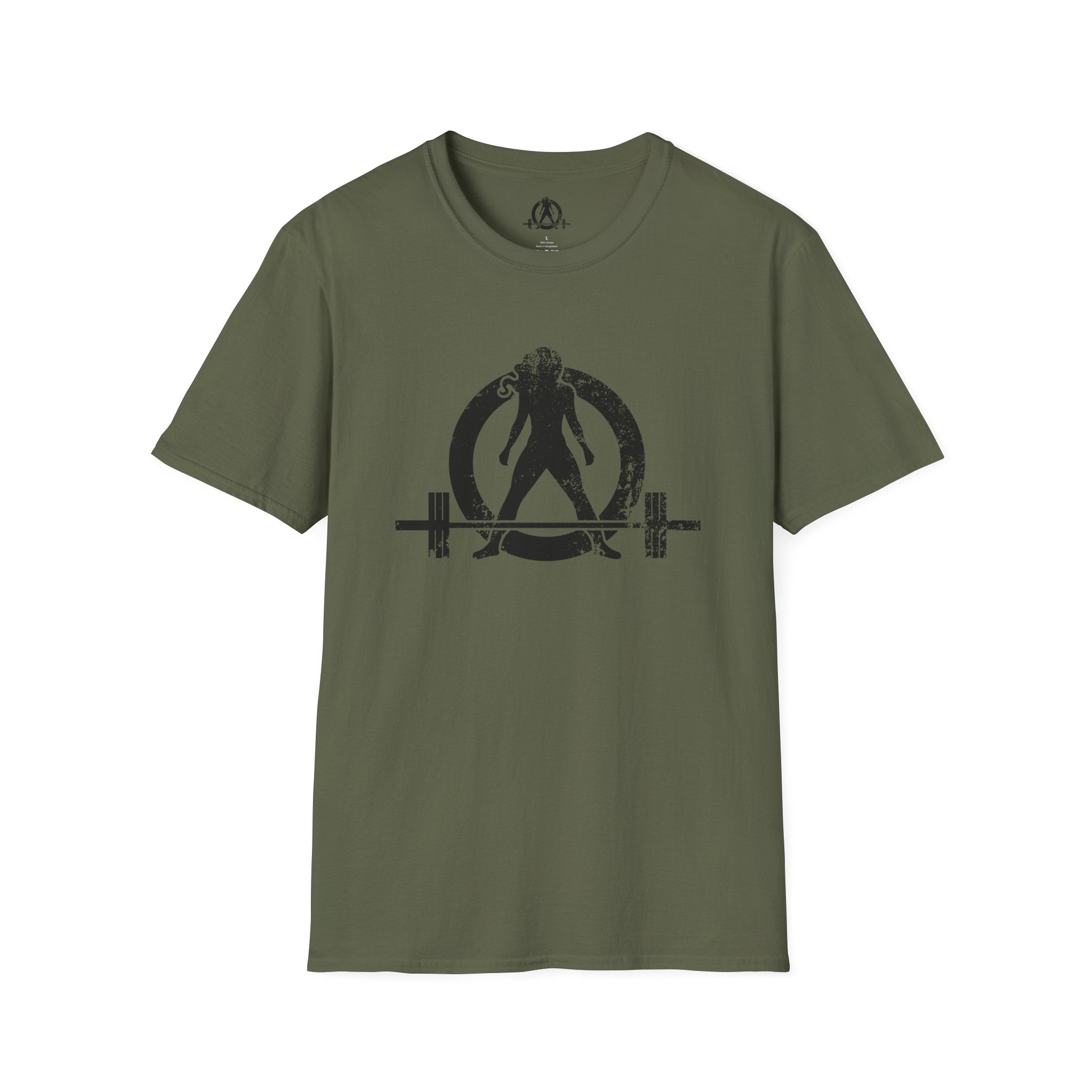 STRONG NOT SKINNY - Unisex Soft-style Tee - Distressed Front & Back Logo