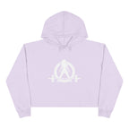 Empowered Crop Hoodie – For Strong Women Who Lift - White Classic WWLW  Logo