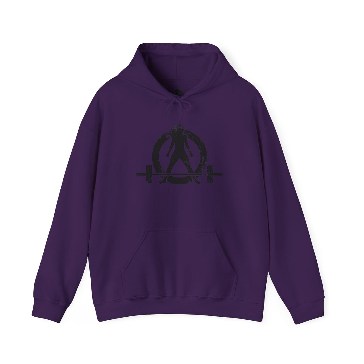 WWLW Distressed Black Logo Hoodie – Unisex Heavy Blend
