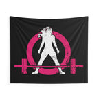 Indoor Wall Tapestries - Black - Color Distressed Logo