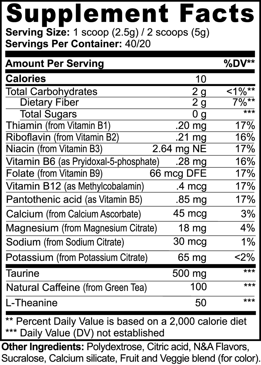 ENERGY - Pre Workout - Fruit Punch