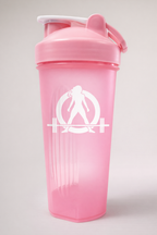 WWLW Protein Shaker Bottle — 24oz - Pink & White