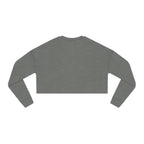 Women's Cropped Sweatshirt - Classic Logo - Plain Back