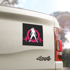Car Magnets - Distressed Logo - 5'' × 5''