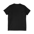 Goal Weight Strong AF - Unisex Jersey Short Sleeve V-Neck Tee - Front Logo - Plain Back