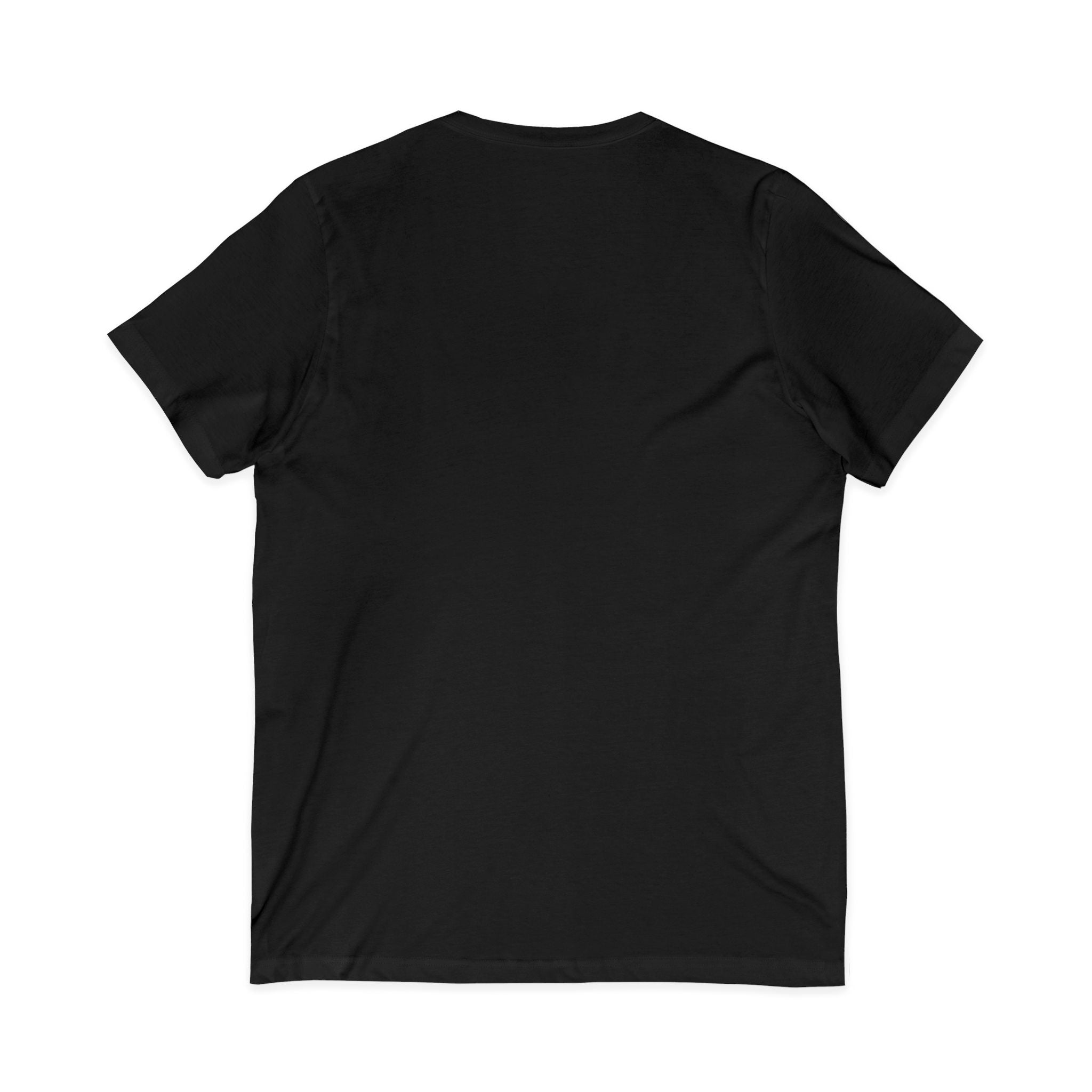 Goal Weight Strong AF - Unisex Jersey Short Sleeve V-Neck Tee - Front Logo - Plain Back