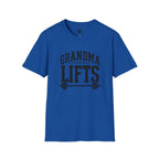 Grandma Lifts -  Unisex Softstyle T-Shirt — Front Black Logo