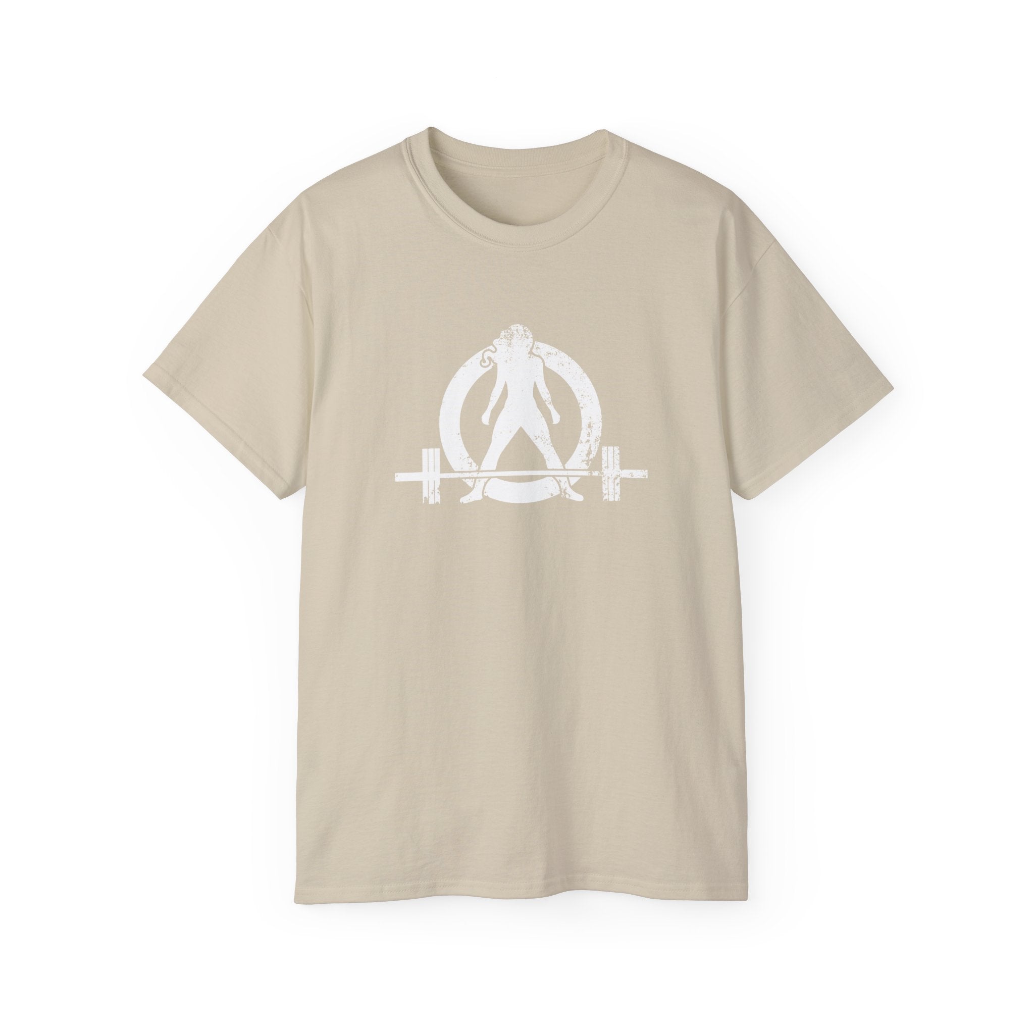Strong Not Skinny – Unisex Ultra Cotton Tee (White Distressed Logo)