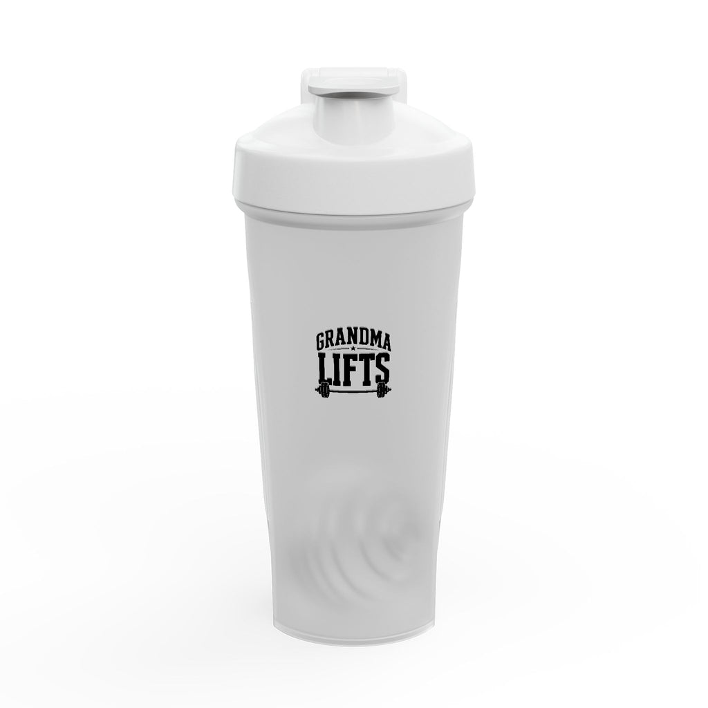 Grandma Lifts 24oz Protein Shaker — Black Logo