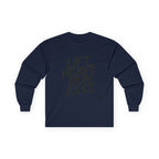 Lift Heavy Run Fast - Ultra Cotton Long Sleeve Tee - Black Logo Front