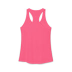 I Could Deadlift You - Women's Ideal Racerback Tank - White Logo - Plain Back