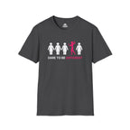 Dare To Be Different - Flex - Unisex Softstyle T-Shirt - Logo Front - Plain Back