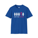 Dare To Be Different - Flex - Unisex Softstyle T-Shirt - Logo Front - Plain Back