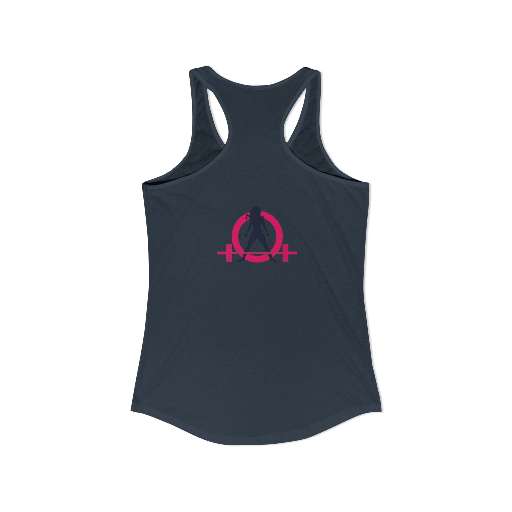 Strong Not Skinny - Color Distressed Logo - Women's Ideal Racerback Tank