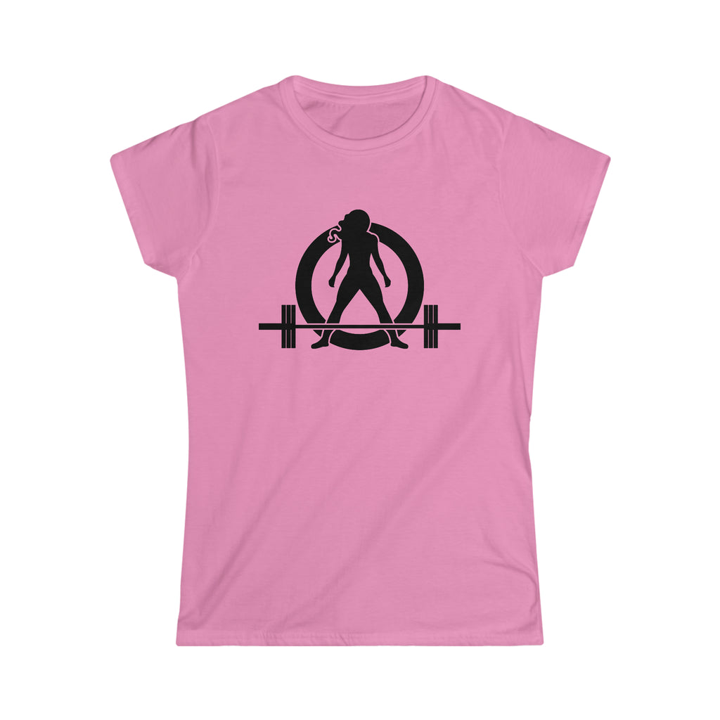Iron Sharpens Iron - Women's Softstyle Tee - Black Logo Print on Front & Back
