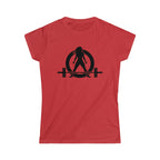 Iron Sharpens Iron - Women's Softstyle Tee - Black Logo Print on Front & Back
