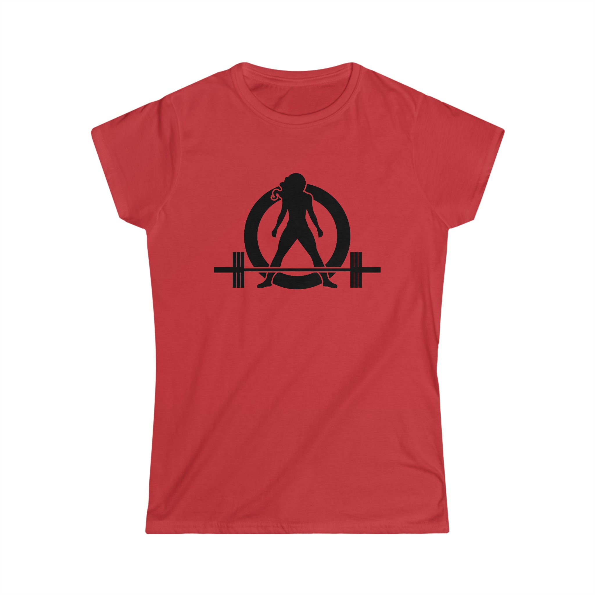 Iron Sharpens Iron - Women's Softstyle Tee - Black Logo Print on Front & Back