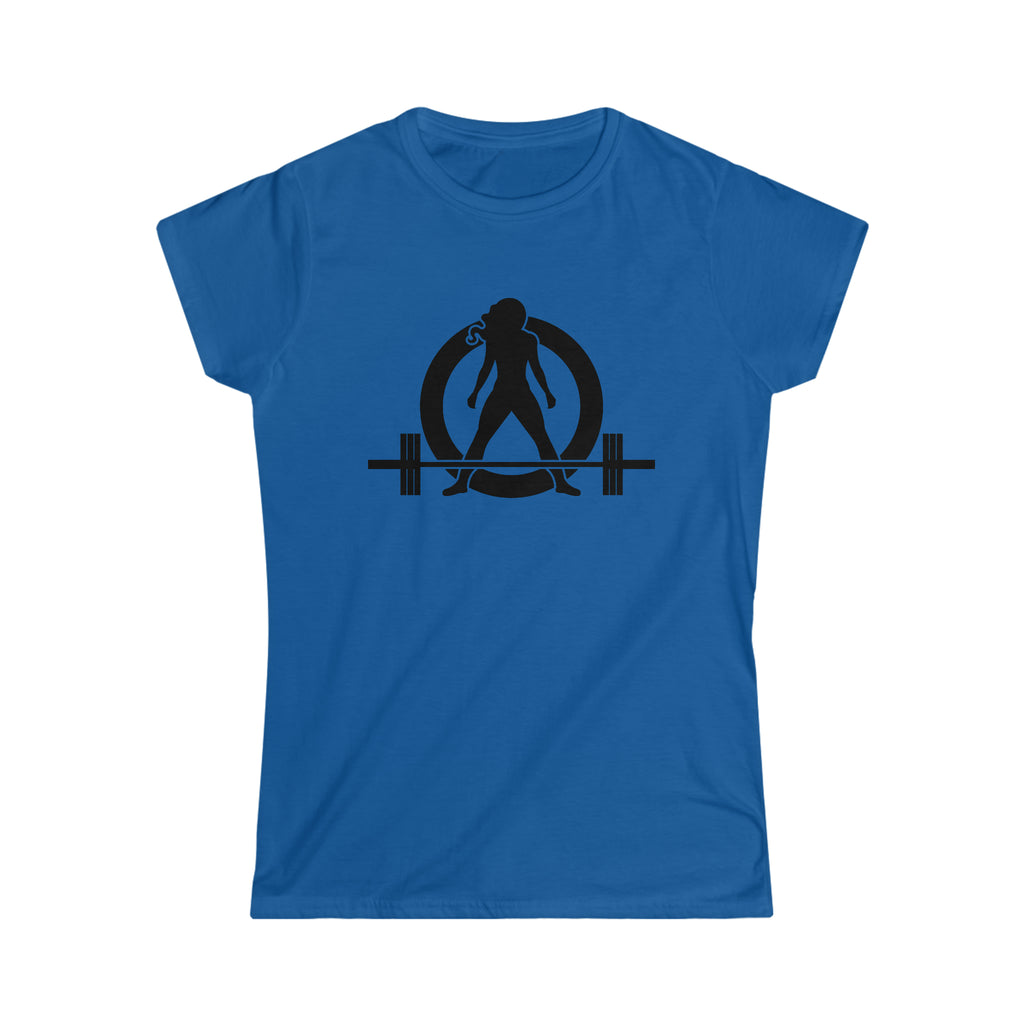 Iron Sharpens Iron - Women's Softstyle Tee - Black Logo Print on Front & Back