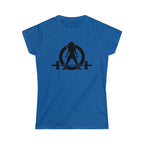 Iron Sharpens Iron - Women's Softstyle Tee - Black Logo Print on Front & Back