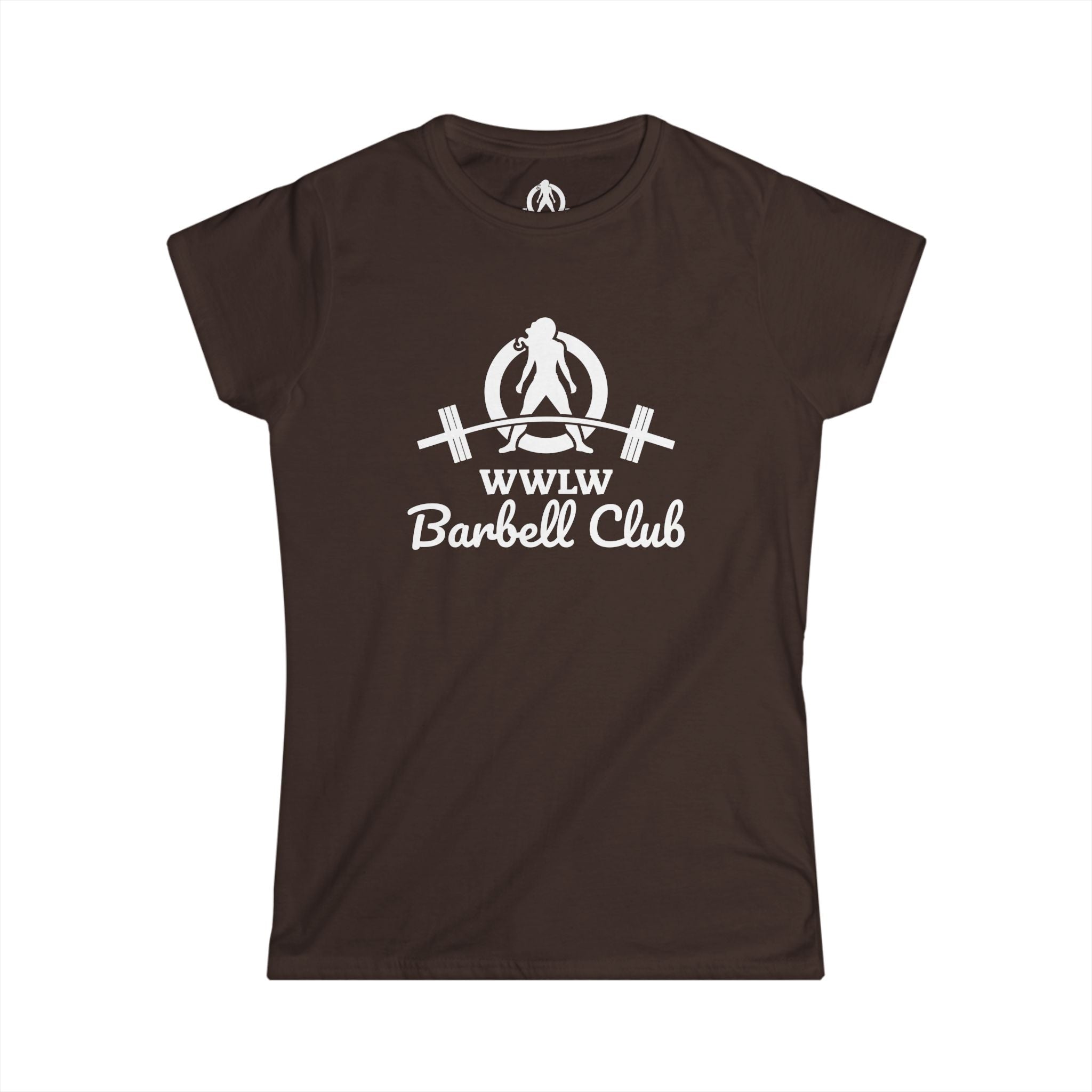 WWLW Barbell Club - Women's Softstyle Tee - White Logo