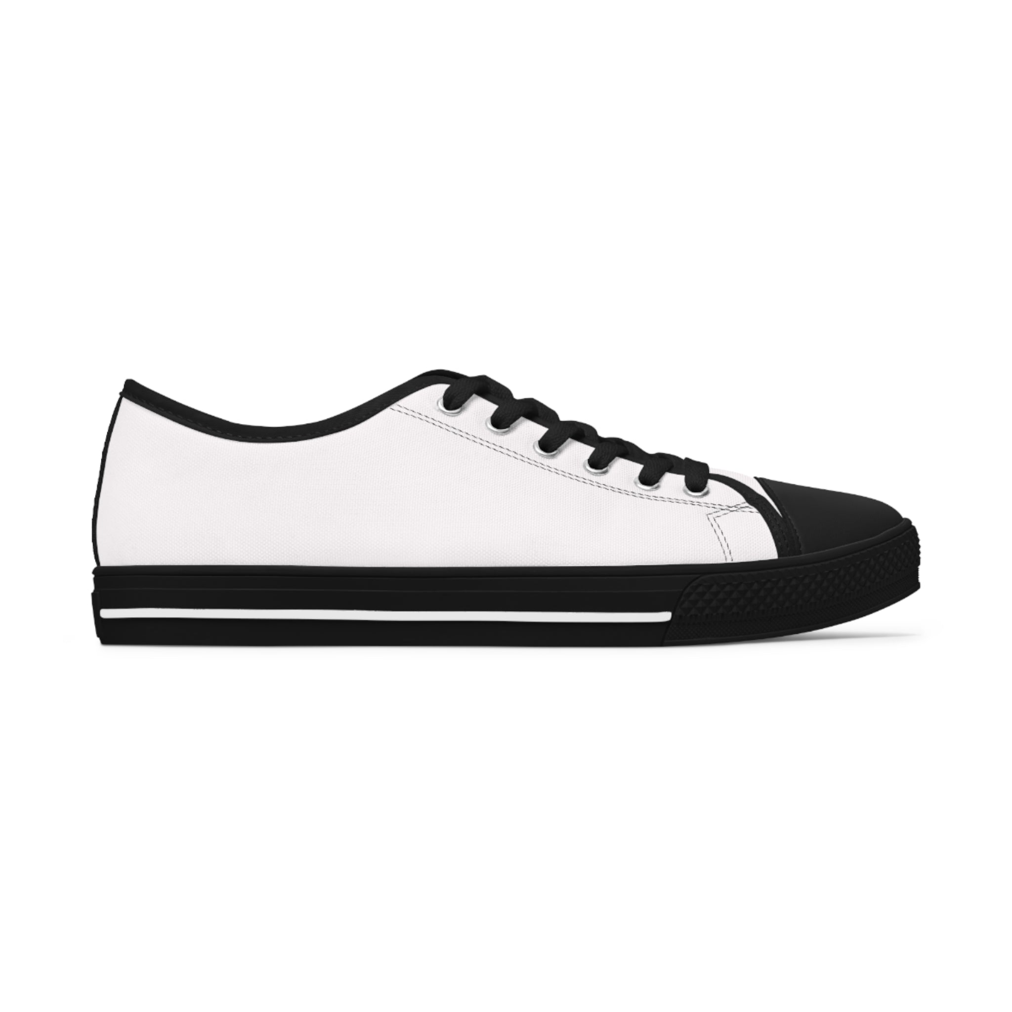 Women's Low Top Sneakers - Classic Color Distressed Logo
