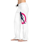 Women's Pajama Pants (AOP) - Classic White Logo