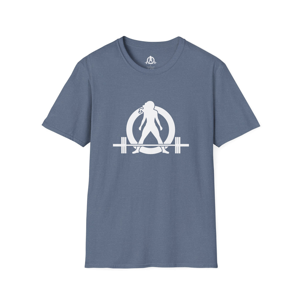 STRONG NOT SKINNY - Unisex Soft-style Tee - White Front & Back Logo