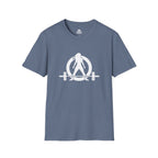 STRONG NOT SKINNY - Unisex Soft-style Tee - White Front & Back Logo