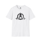 Unisex Softstyle T-Shirt - Black Distressed Logo - Plain Back (BEST SELLER)