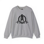 Iron Sharpens Iron - Unisex Heavy Blend™ Crewneck Sweatshirt - Front Black Logo - Front & Back Print