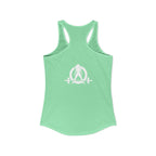 45 + 45 = 135 - Women's Ideal Racerback Tank - White Print Front & Back