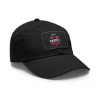 I'm A Barbell Girl - Dad Hat with Leather Patch (Rectangle)