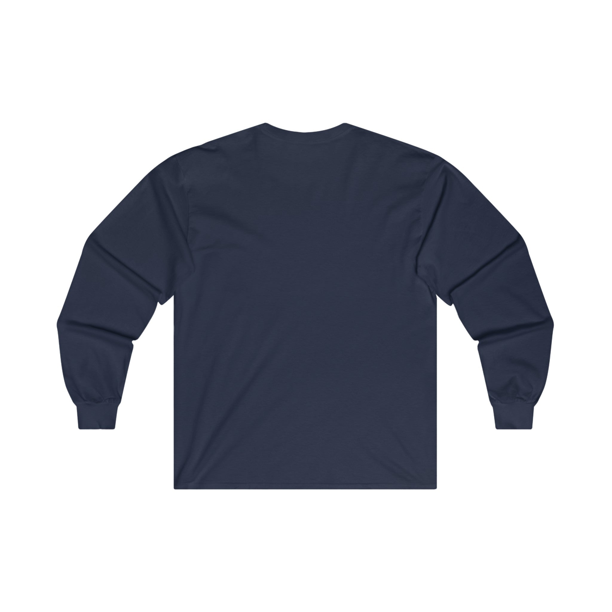 Strong Is Beautiful Comic - Unisex Ultra Cotton Long Sleeve Tee - White Front Logo Plain Back