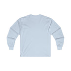 Strong Is Beautiful Comic - Unisex Ultra Cotton Long Sleeve Tee - White Front Logo Plain Back