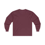 Strong Is Beautiful Comic - Unisex Ultra Cotton Long Sleeve Tee - White Front Logo Plain Back