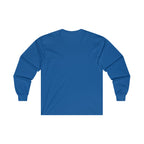 Strong Is Beautiful Comic - Unisex Ultra Cotton Long Sleeve Tee - White Front Logo Plain Back