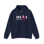 Dare To Be Different - Deadlift - Unisex Heavy Blend Hooded Sweatshirt - White Print on Front & Arm