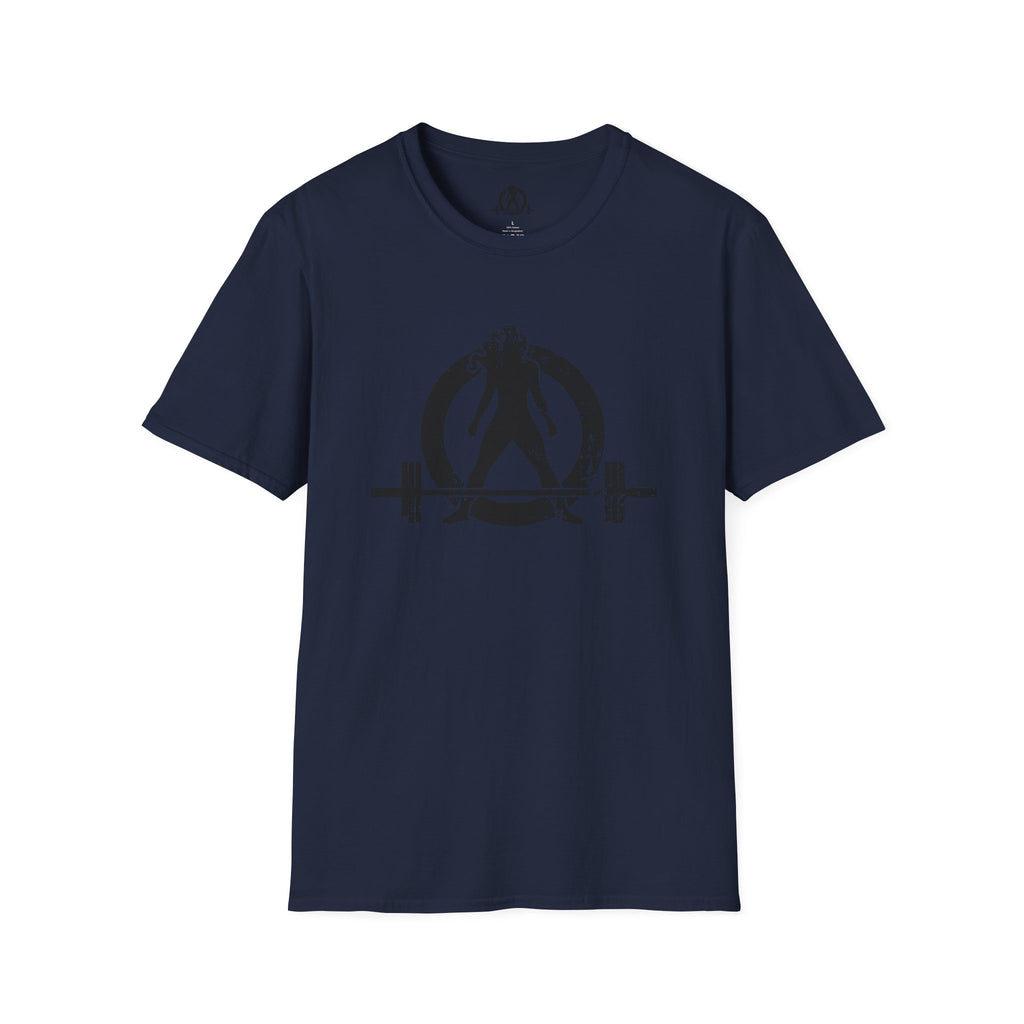 STRONG NOT SKINNY - Unisex Soft-style Tee - Distressed Front & Back Logo