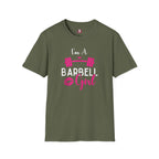 I'm A Barbell Girl Unisex Soft-Style Tee  Front Logo Plain Back