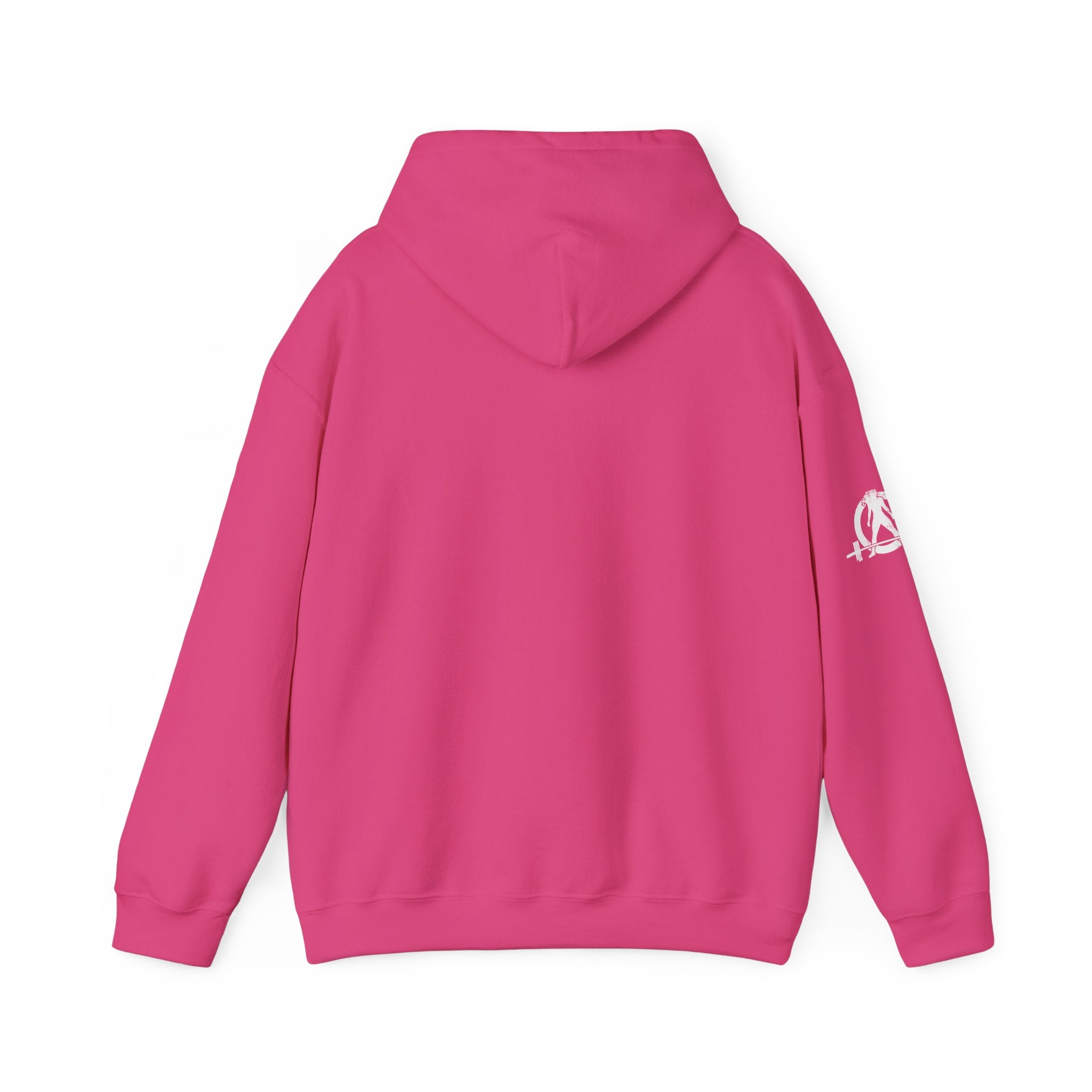 Lift Heavy Pet Cats - Unisex Heavy Blend Hooded Sweatshirt - White Logo