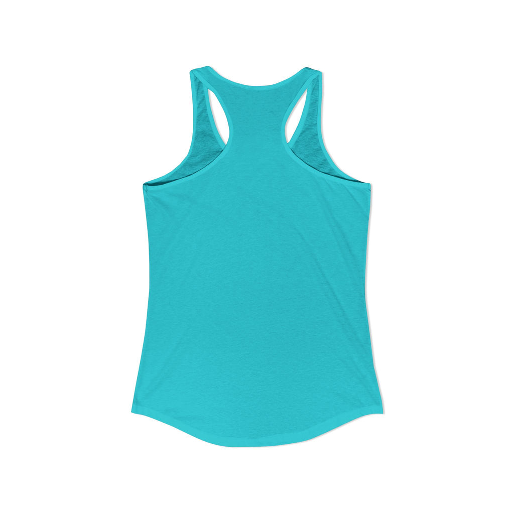 Grandma Lifts - Women's Ideal Racerback Tank - Black Logo Front Plain Back