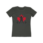 Women's The Boyfriend Tee - Canada Dark Logo - Plain Back