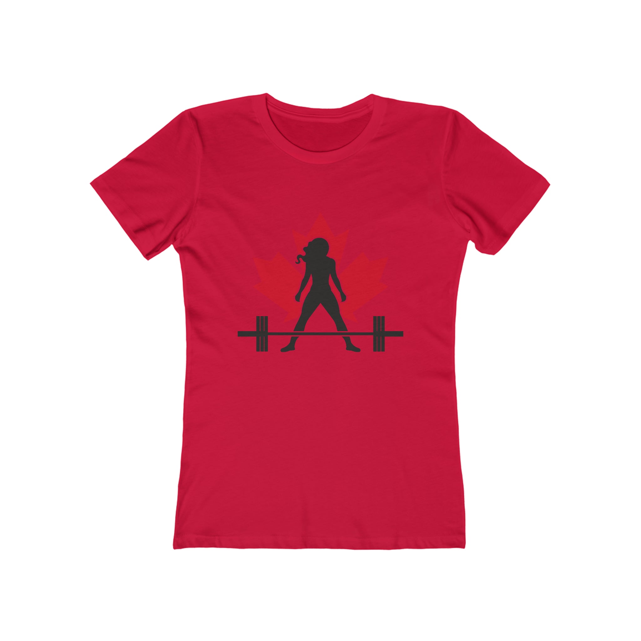Women's The Boyfriend Tee - Canada Dark Logo - Plain Back