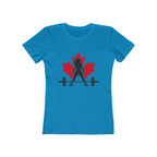 Women's The Boyfriend Tee - Canada Dark Logo - Plain Back