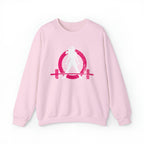 Distressed Logo - Unisex Heavy Blend™ Crewneck Sweatshirt - Inverted Color Logo