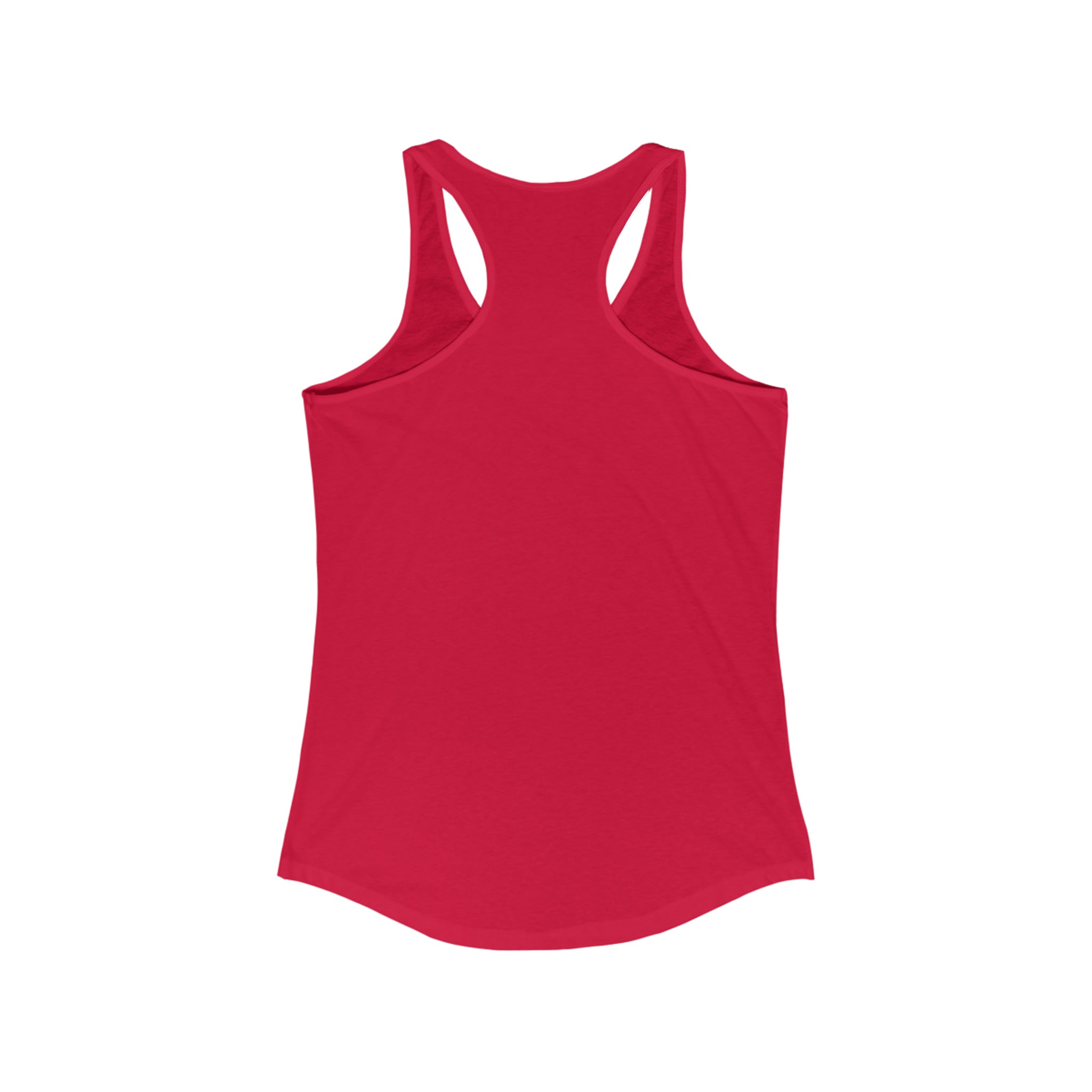 Lift Heavy Pet Cats - Women's Ideal Racerback Tank - Front Logo and Small Back Logo