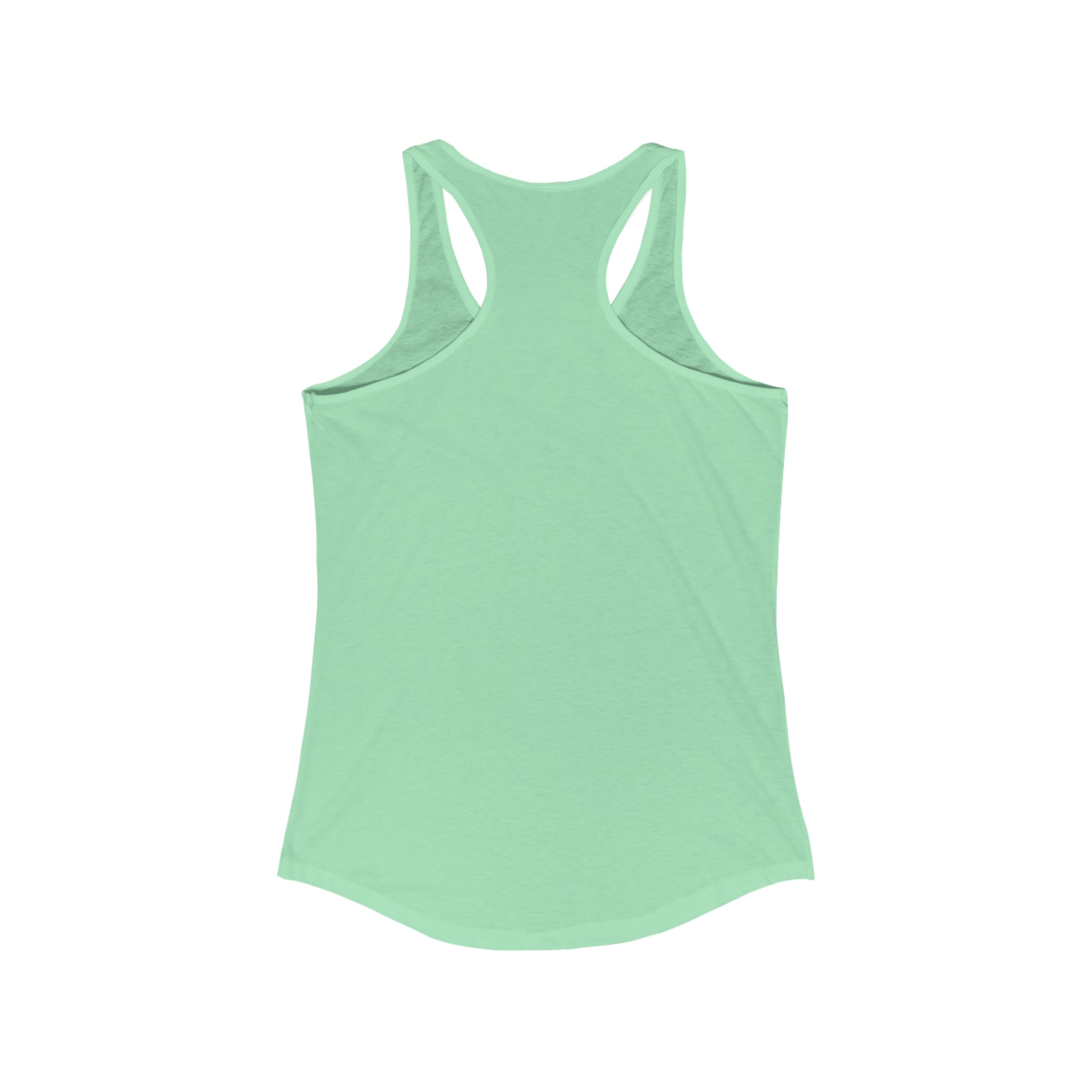 Lift Heavy Pet Cats - Women's Ideal Racerback Tank - Front Logo and Small Back Logo