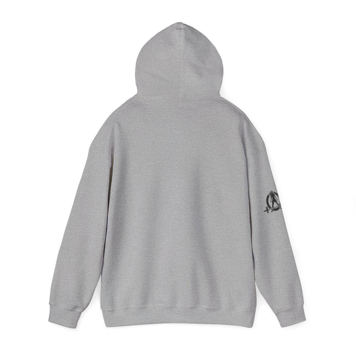 I Could Hip Thrust You - Unisex Heavy Blend Hooded Sweatshirt - Black Distressed Logo on Front & Right Sleeve