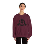 Iron Sharpens Iron - Unisex Heavy Blend™ Crewneck Sweatshirt - Front Black Logo - Front & Back Print