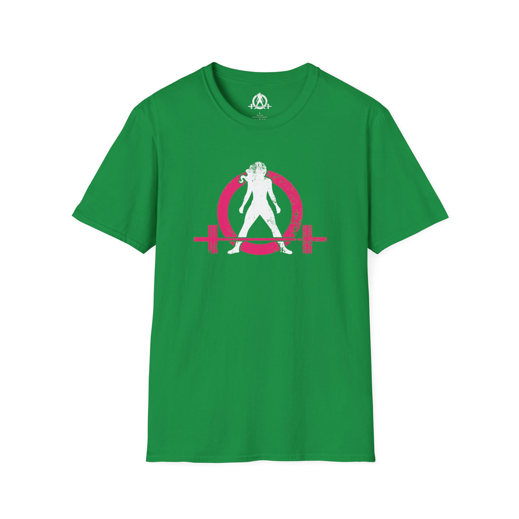 Unisex Softstyle T-Shirt - Color Distressed Logo - Plain Back